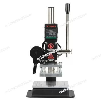 WT-90GS Hot Foil Stamping Machine Leather Stamp Emboss Press Tool Logo Custom Digital PVC Card Book Paper Heat Press Machine
