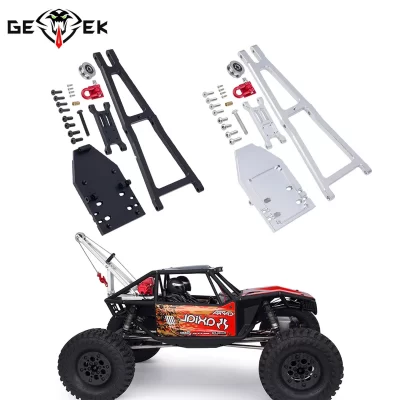 Kit de braço de guindaste para caminhão/traminhão de reboque, escala 1/10 de alumínio, simulação para rc crawler axial capra 1.9utb trail buggy, peças de atualização