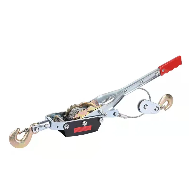 2 Ton Wire Rope Ratchet Hand Power Puller Tighten Tool Steel Cable Gear Winch Mini Manual Tightener - Image 3