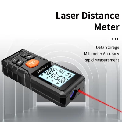 Aicevoos telêmetro laser digital 50m 70m 100m 120m medidor de distância a laser trena fita métrica laser roleta range finder