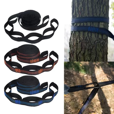 Correias Hammock poliéster com fivela anel, alta capacidade de rolamento, £ 600, quebrando a força, 2pcs