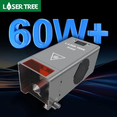 Laser tree k60 60w módulo de laser de potência óptica ajustável 20w/40w potência para cnc gravador a laser corte ferramentas diy para trabalhar madeira
