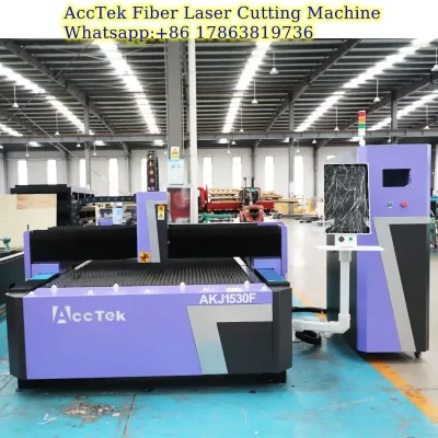 Máquina de corte a laser de fibra 3000W 6000W Raycus Max Máquina de corte a laser de fibra de metal AKJ1530F AKJ1325F