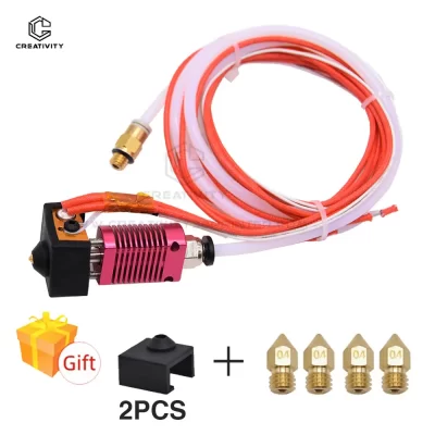 Kit de extrusora de extremidade quente CR10 MK8 com cabeça em J de metal creality Ender 3 Bloco de calor Bocal aquecedor Termistor para impressora 3D CR10s Pro Ender3 V2 Ender 5