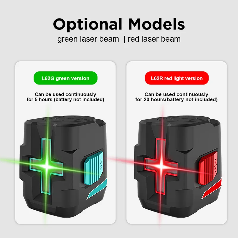 Laser de nível profissional do nivelador do laser verde Mileseey com recarregável - Image 2