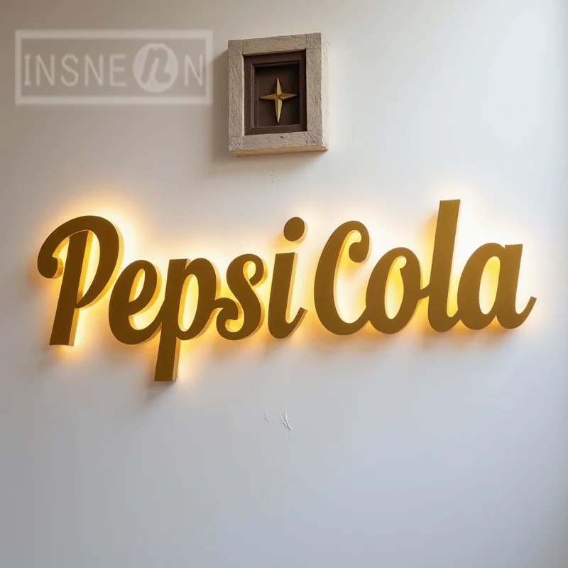 Sinal de letras de metal LED iluminado 3D personalizado para vitrine de negócios Exibição de sinalização de publicidade retroiluminada à prova d'água ao ar livre