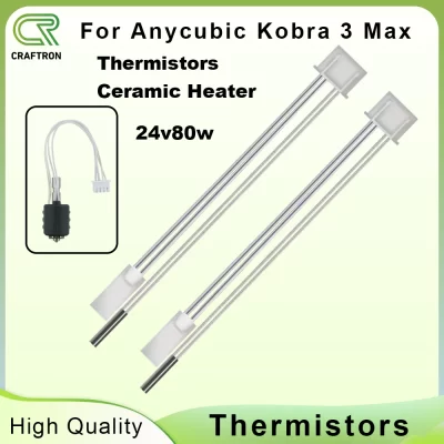 Para anycubic kobra 3 max hotend termistor aquecedor cerâmico 24v 80w para anycubic kobra 3 max combo peças de impressora 3d