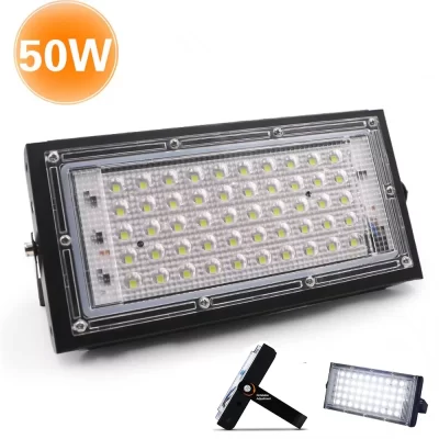 Impermeável LED Flood Light, Iluminação exterior, Refletor Projetor, Focus Spotlight, Lâmpada de parede, IP65, 50W