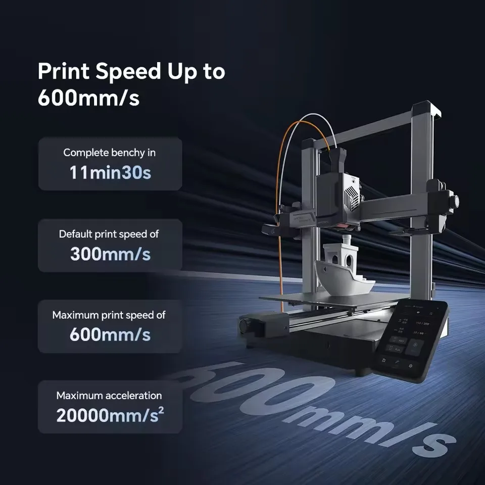 New!ANYCUBIC Kobra 3 V2 Combo 600mm/s Fast Printing 3D Printer 8 Colors ACE Pro Filament Auto Leveling FDM Desktop 3D Printer - Image 3