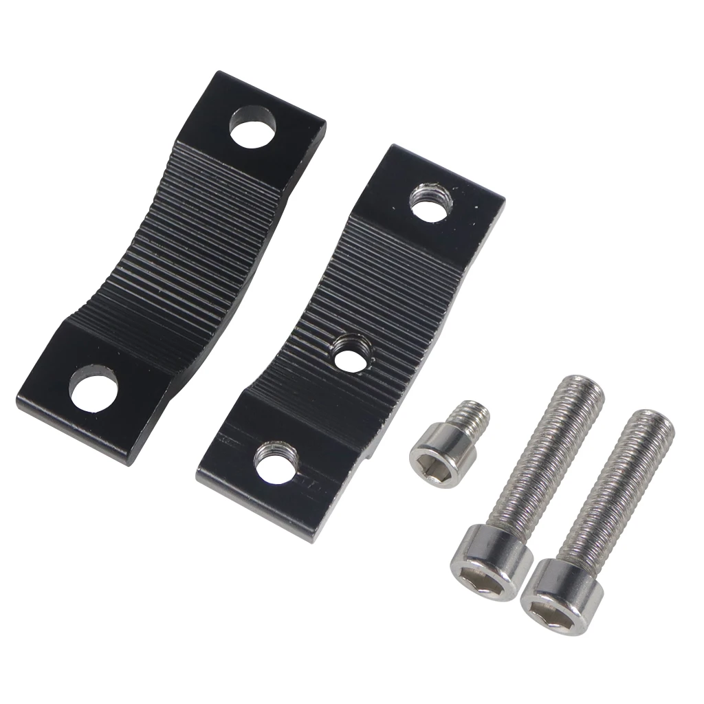 2x Bike Motorcycle Headlight Spotlight Mount Aluminum Handlebar Fixed Clamp Bracket Clip M5 M6 Screw Front Light Camera Holder - Image 3