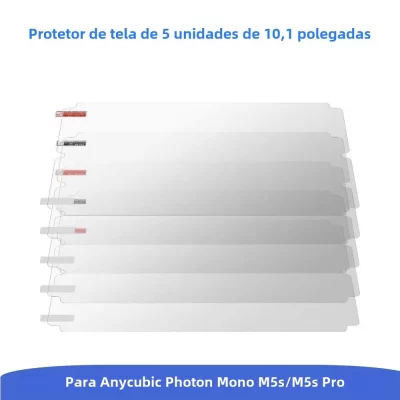 5 Unidades Película Protetora Anti-Risco 10,1 Polegadas para Anycubic Photon Mono M5S/M5S Pro - Acessórios para Impressoras 3D LCD