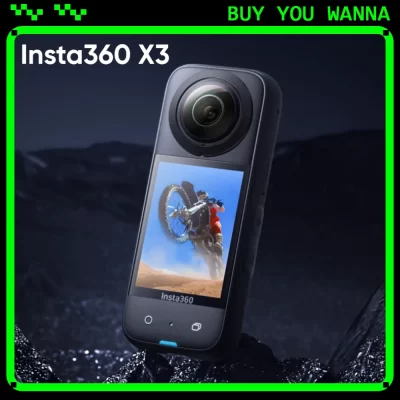 Insta360 x3 câmera de ação 5.7k 360 4k/30 72mp foto streaming ao vivo 10m capacete à prova dwaterproof água gravação vídeo esporte insta 360 x3 cam