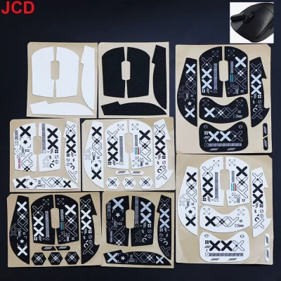 Jcd mouse grip tape skate adesivo antiderrapante pele de lagarto sugar suor para razer viper final deathadder v2 pro mini mouse sem fio