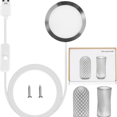 Kit de lâmpada led diy para impressora 3d 001, para bambu lab a1/a1mini/p1s/p1p/x1c, luz quente usb para kit de lâmpada led de laboratório bambu, makerworld mh001