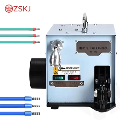 YQ-02A terminal máquina de friso 60w/220v 50hz elétrica prensagem a frio terminal crimper ferramentas com troquel trocável conjuntos máquina