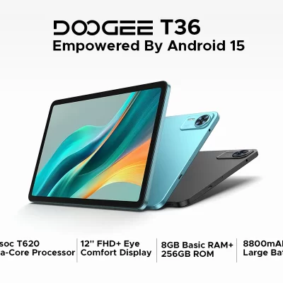 DOOGE T36,CPU Unisoc T620 120Hz 12-inch screen,85.5% high screen ratio 4G Tablet PC,8GB RAM,256GB ROM