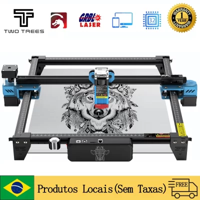 Máquina de gravação a laser Twotrees TTS-55 PRO 40W TTS-10PRO 80W Gravador a laser de metal Controle wi-fi MDF Máquina de corte de ácido acrílico