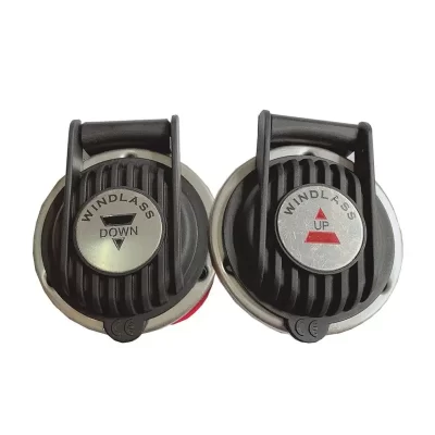 1 par de guincho de âncora marinha 12v/24v interruptor de pé universal compacto fora de 3 "para guincho de âncora de barco para cima e para baixo