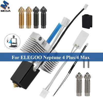 20v 80w Hotend para ELEGOO Neptune 4 Plus/4 Max Aquecedor de cartucho 320 ℃ Bocal de peças de impressora 3D para elegoo Neptune 4 max