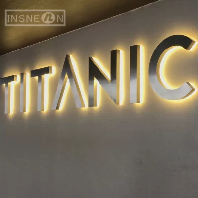 Logotipo LED personalizado à prova d'água acrílico iluminado sinal loja de varejo ao ar livre empresa loja sinais letras iluminadas