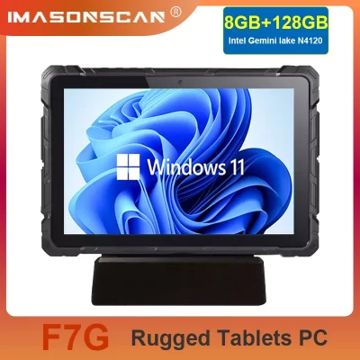 4G Rugged Tablet 10.1 Inch Windows 10 Pro 10000mAh 8GB+128GB Tablet Windows 11 Pro Tablets PC RS232 RJ45 COM