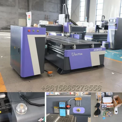 AccTek Venda quente Máquinas CNC de 3 eixos para carpintaria 1325 Máquinas fresadoras CNC de madeira 3D para alumínio