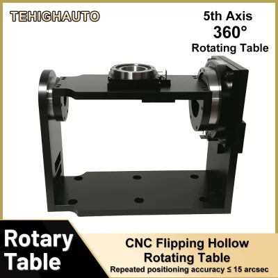 5th Axis CNC Flipped Hollow Rotating Platform Dividing Disk Dispensing Machine Flipping Table Medical Device Positioning Stage