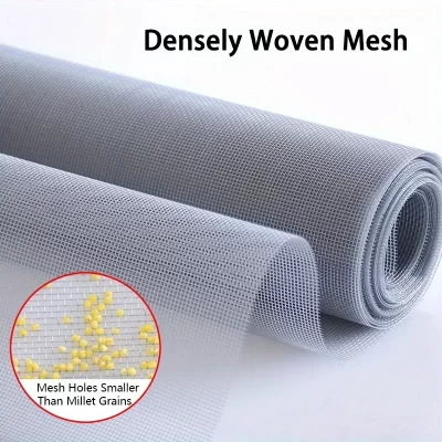 Large Mesh Screen - Mosquito and Insect Protection, Breathable Ventilation, Suitable for Windows, Doors, and Balconies 200x800cm