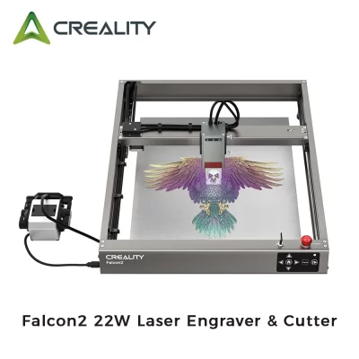 Creality Falcon2 22W Gravador e cortador a laser 25000 mm/min Máquina de gravação a laser para metal e madeira