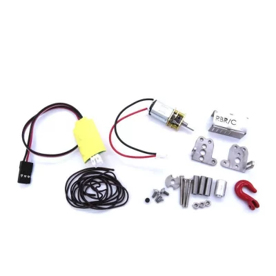 Guincho simulado automático de metal a49u com cabo receptor 3ch para wpl b14 b24 b16 b36 c14 c24 c34 mn d90 mn99s peças de carro rc