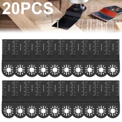 20 pçs multi ferramenta lâminas de serra oscilante multi-função lâmina de serra renovador multi cortador lâmina para madeira plástico metal cutti