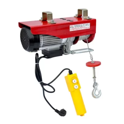 Talha elétrica em miniatura com controle remoto sem fio 220v guindaste pequeno guindaste de elevação e alimentação de 1 tonelada