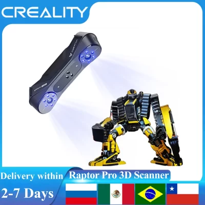 Creality Raptor Pro 3D Scanner 22 + 7 Linha de laser azul / Luz NIR Precisão de 0,02 mm Velocidade de 60 FPS Rastreamento anti-vibração Escanização 3D