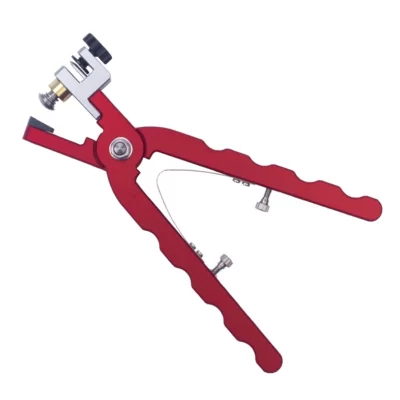 Alicate de corte de pulseira de relógio de couro para correias para fixar captura alicate de ferramenta manual de barra de mola vermelho reto