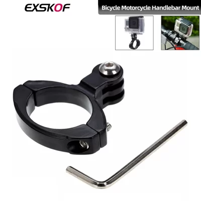 Para gopro bicicleta guiador montar braçadeira de alumínio para gopro hero 13 12 11 10 9 dji ação 3 insta360 x4 x3 acessórios da câmera ação