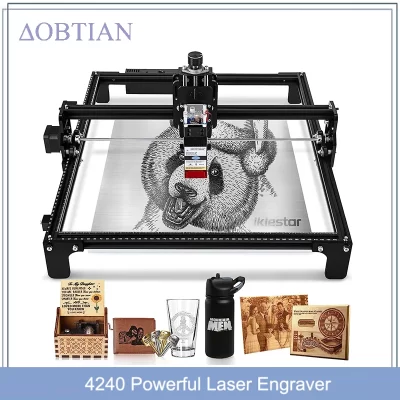 Máquina de gravação a laser 20w/40w cnc 4240, impressora de logotipos, gravador a laser com aplicativo, máquina de corte para madeira e metal