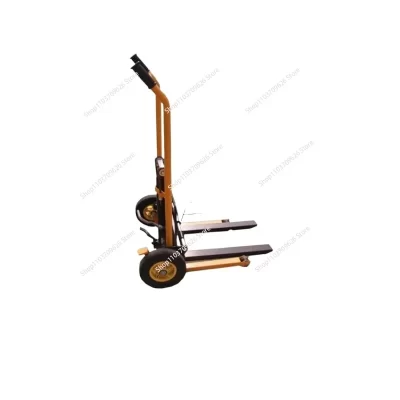 Empilhadeira portátil com suporte de carga, 200kg, empilhador manual, leve e pequeno, caminhão de elevação doméstico, dobrável, carrinho de tigre plano