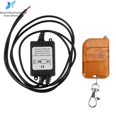 Módulo de controle estroboscópico sem fio universal dc 12v 120w, sistema de controle de flash drl para carro, motocicleta, luz de backup, luzes de neblina