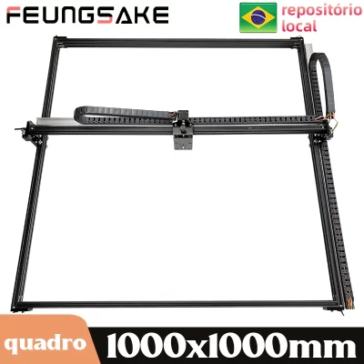 Estrutura da máquina de gravação a laser, área de trabalho 1000x1000mm, controle grbl, kit de estrutura de gravador a laser cnc