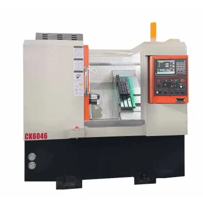 Torno CNC de alta precisão para torneamento e fresagem com certificação CE Máquina de torneamento e fresagem de 3 eixos Preço de fábrica CK6046