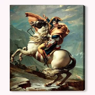 Dafen mundialmente famosa mão pintura a óleo, Claude Bonneville cruzando os Alpes, decoração Home, arte da parede