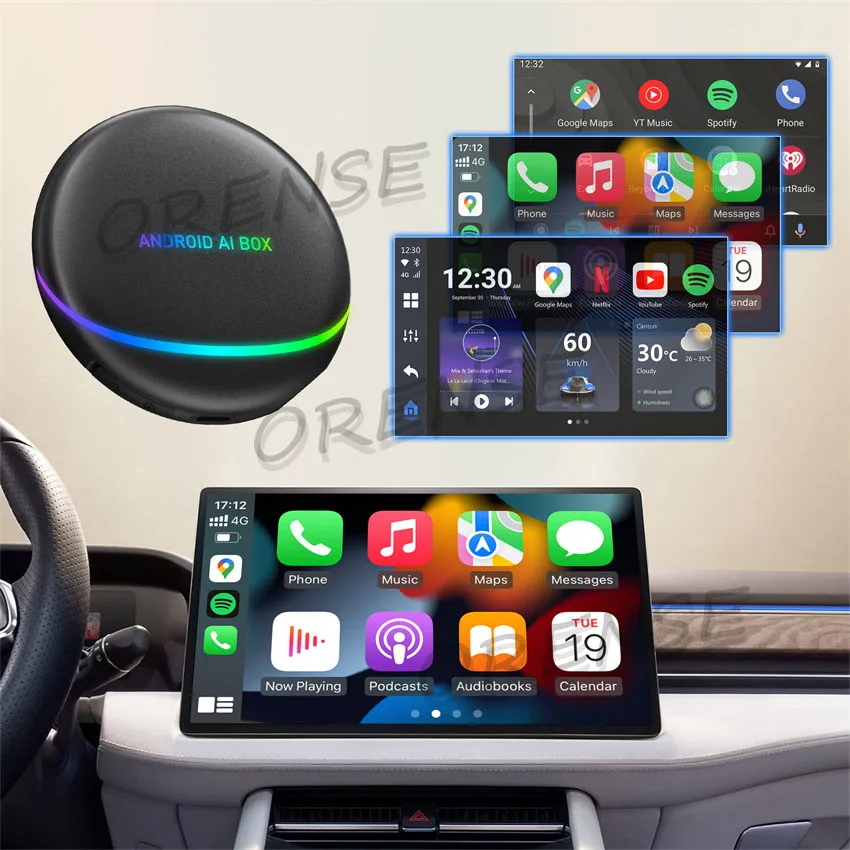 New Carplay TV Ai Box Wireless Android Auto CarPlay Adapter RAM 8GB ROM 128GB Support for HDMI Output Multimedia Car Accessories - Image 3