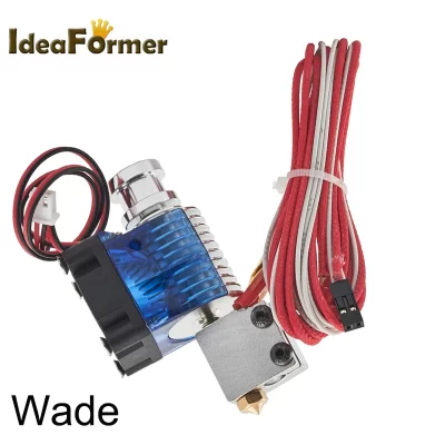 E3d vulcão hotend 12v 24v wade cabeça de impressão de curta distância j-head hotend com ventilador de refrigeração para 1.75/3.0mm filamento peça de impressora 3d