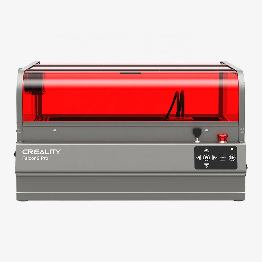 Atacado original falcon2 pro 60w seguro e visível grande máquina de gravação e corte a laser fechada rápida