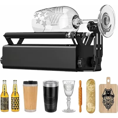 R3 pro gravador rotativo módulo de gravação de rolo de eixo y para objetos cilíndricos copo de vinho latas caixa caneta redonda