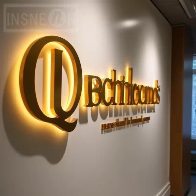 Sinal retroiluminado personalizado LED 3D luz de metal acrílico para vitrine de negócios ao ar livre iluminado letras de publicidade à prova d'água
