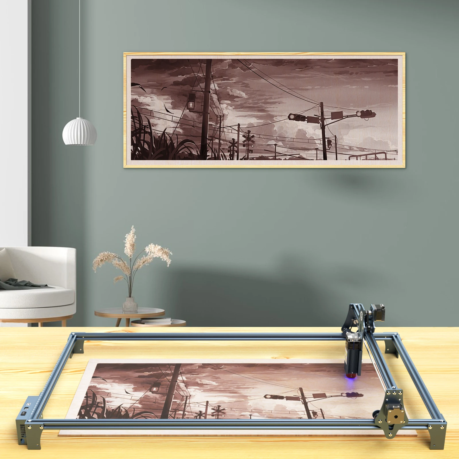 Kit de expansão de área de gravação de gravador Sculpfun para máquina de gravação a laser S6/S6pro/S9 Montagem rápida de metal completo