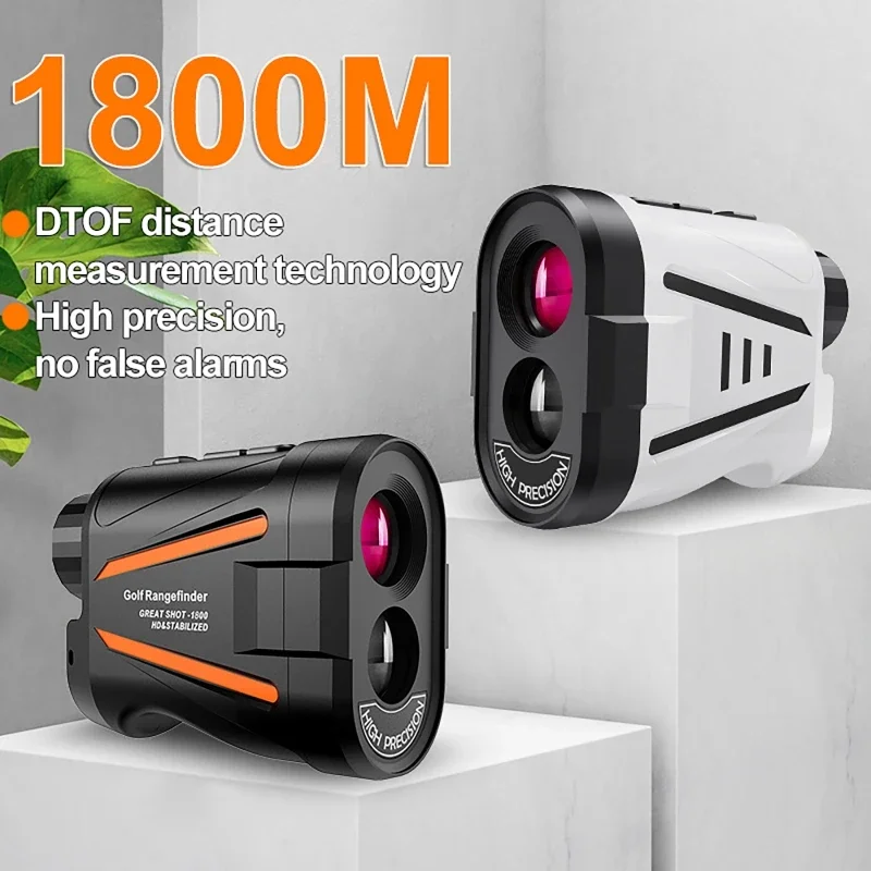 1800m 6x zoom recarregável laser rangefinder mastro-travamento telescópio multifuncional para medir altura ângulo distância