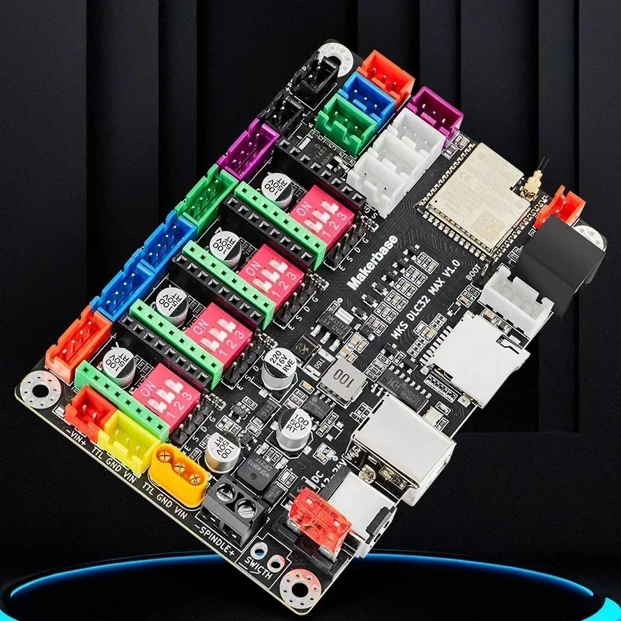Grbl 32 bits esp32 controlador mks dlc32 max placa de expansão 4 eixos cnc escudo placa de fuga máquina gravura peças atualização - Image 5