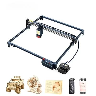 S30 ultra 11w 22 33 600x600mm auxiliar de ar automática substituível gravador de metal corte de madeira máquina de gravação a laser